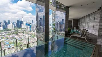Indoor pool, outdoor pool