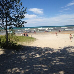 On the beach