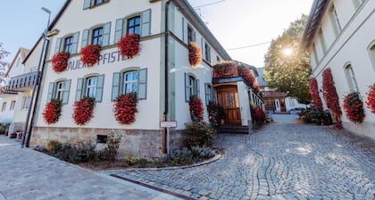Doppelzimmer groß (mit Balkon/Terrasse) - Brauerei-Gasthof Pfister