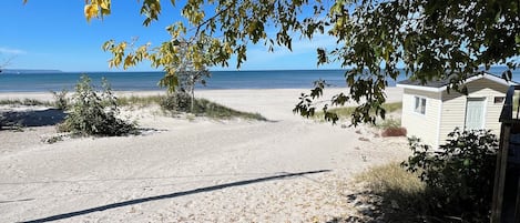 On the beach
