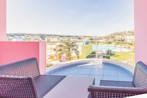 Terrace/patio - **Wide Penthouse Marina resort club + pool view** (Albufeira)
