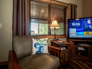 Smart-TV, Kamin, Videospiele, DVD-Player