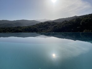 Piscine extérieure, piscine chauffée