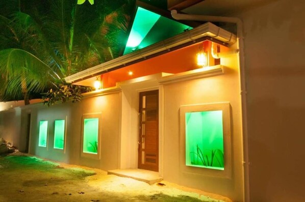 Front of property - evening/night
