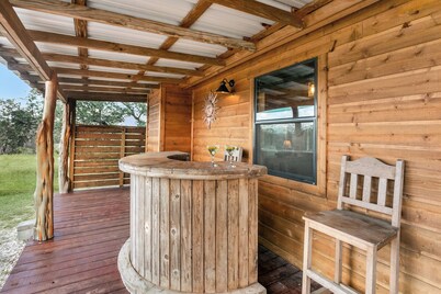 Casa del Sol | 1/1 Hill Country Cabin, Hot Tub, Full Kitchen, Pet Friendly w/ fee