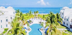 Outdoor pool, a heated pool - Couple’s Retreat! Condo with ocean views, pool, and hottub! (Providenciales)
