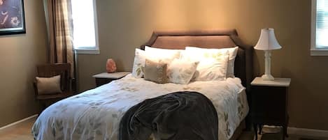 2 chambres, fer et planche Ă repasser, Wi-Fi, draps fournis
