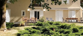 Large, comfortable house in the countryside.