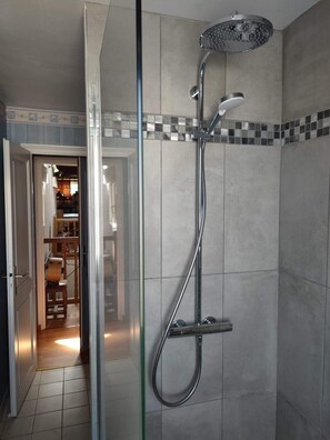 Shower, hair dryer, towels, soap - Large, comfortable house with games room, wooded park, brazier, pétanque. (Villotte-sur-Aire)