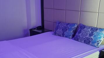 Individually furnished, desk, blackout drapes, soundproofing
