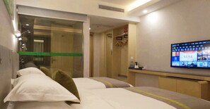 Deluxe-Zweibettzimmer | 10 Schlafzimmer, hochwertige Bettwaren, Betten mit Memory-Foam-Matratzen