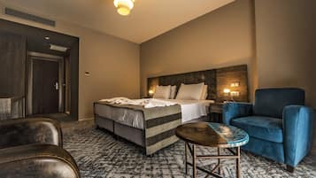 Sábanas de algodón egipcio, ropa de cama de alta calidad y minibar