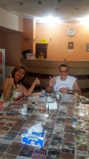 Free daily full breakfast 