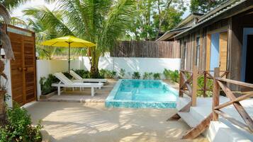 Two Bedrooms Villa - Private Pool | 2 bedrooms, minibar, desk, laptop workspace