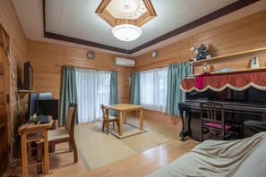 Japanese Style Family Room with Private Toilet | Living area