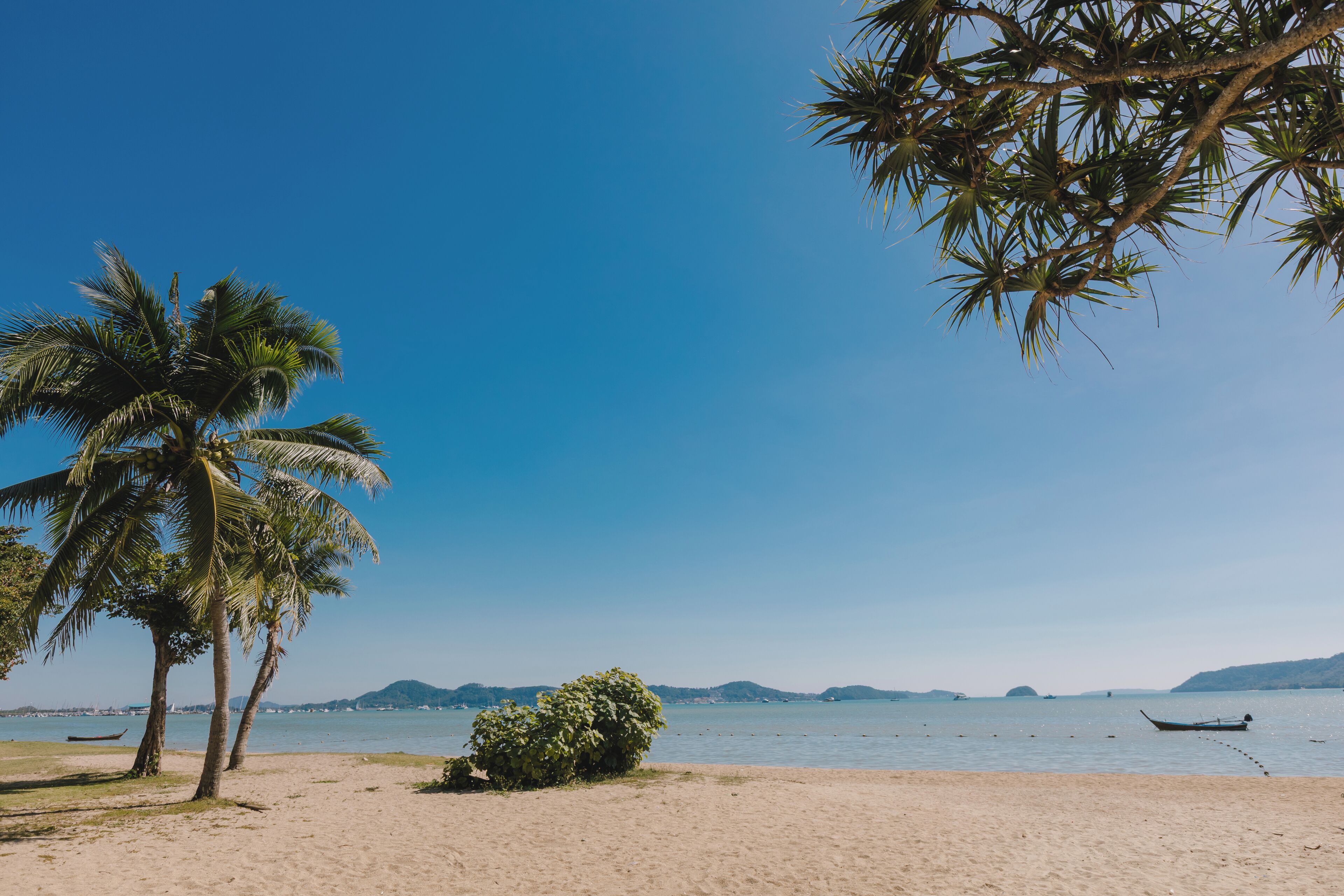On the beach, beach massages