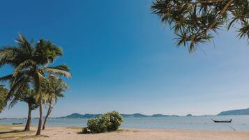 On the beach, beach massages