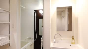 Hair dryer, slippers, electronic bidet, towels