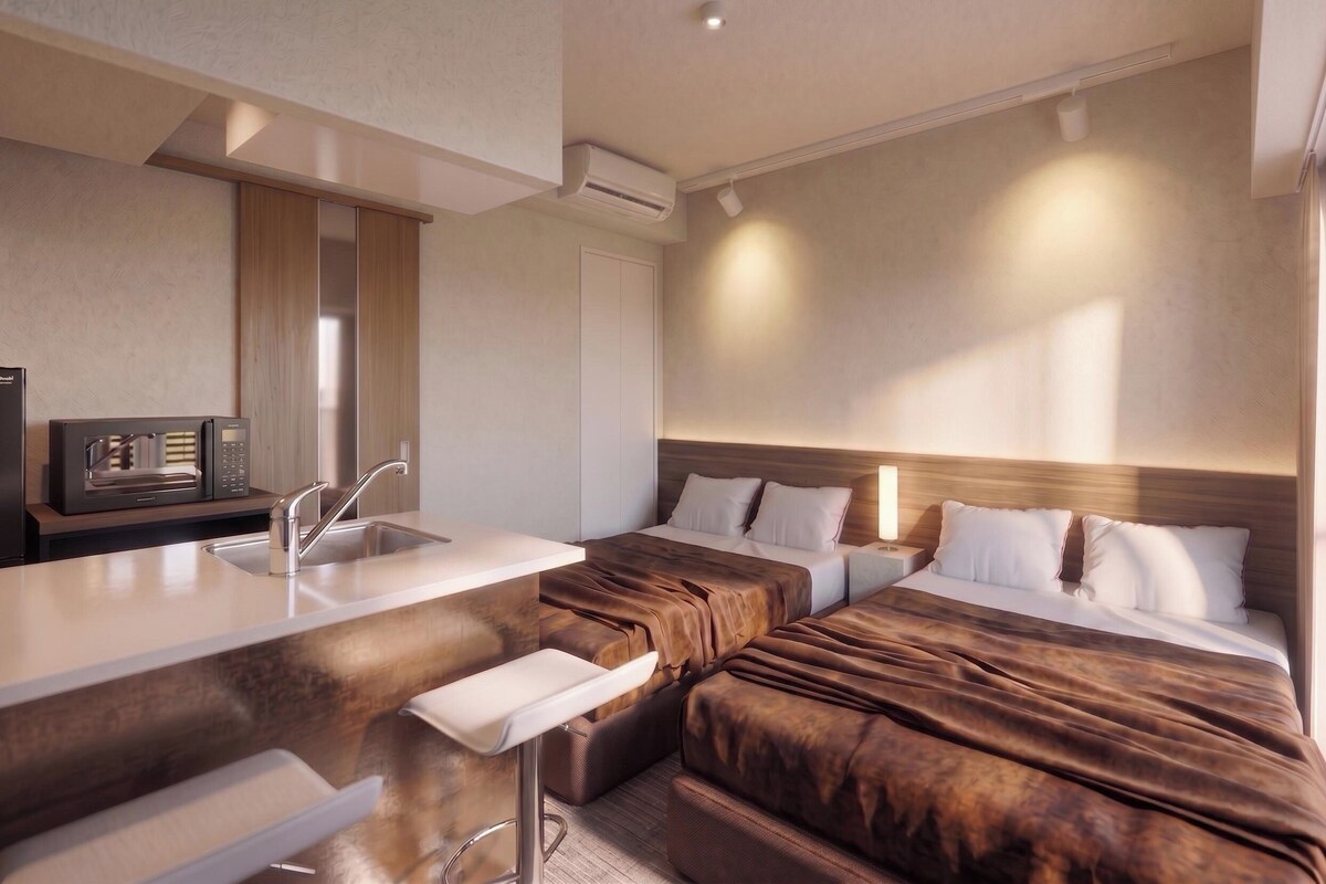 Chambre avec lits jumeaux