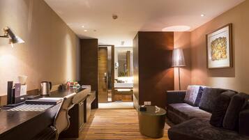 Minibar, in-room safe, desk, blackout curtains