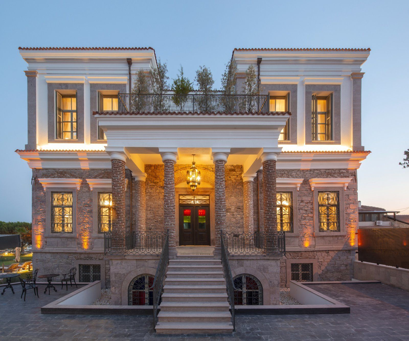 front of property – evening/night