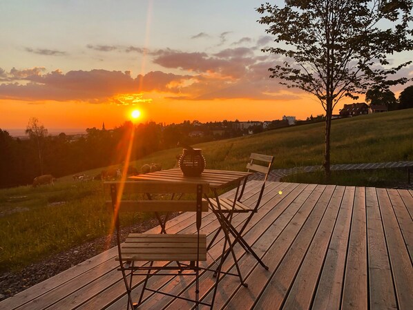 Estudio de diseñador, Terraza, vista al valle (FLAT) | Vista a la ciudad
