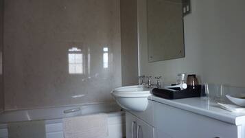 Free toiletries, hair dryer, towels