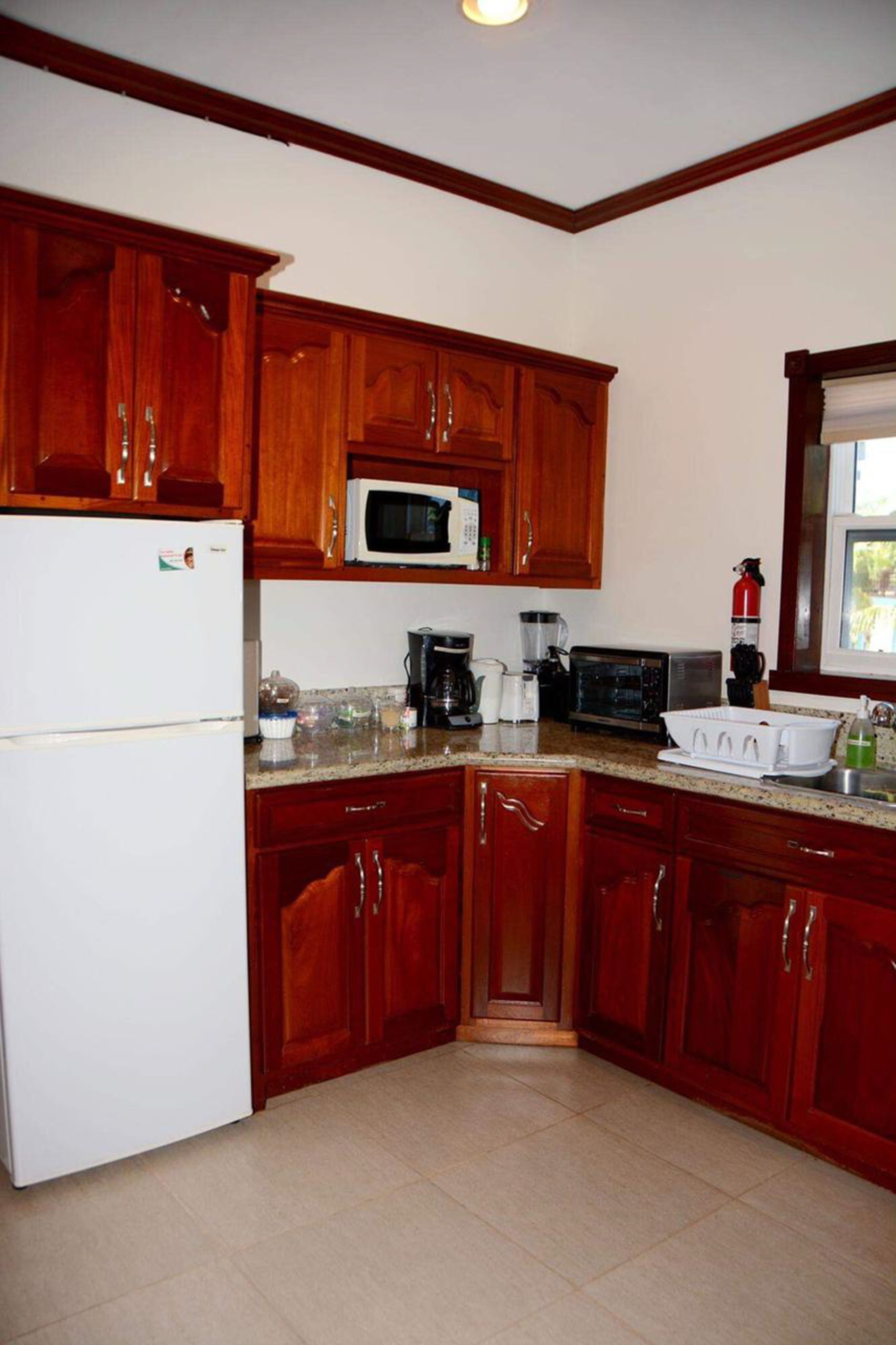 comfort single room, 1 bedroom, beach view (hibiscus) | private kitchen | fridge, microwave, coffee/tea maker, electric kettle