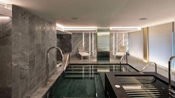 Behandlungsräume für Paare, Sauna, Dampfbad, Hydrotherapie
