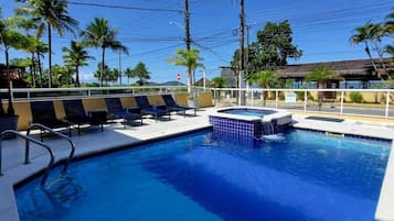 2 outdoor pools, pool umbrellas, sun loungers