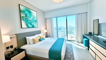 Deluxe Apartment, 1 Bedroom | In-room safe, desk, laptop workspace, soundproofing