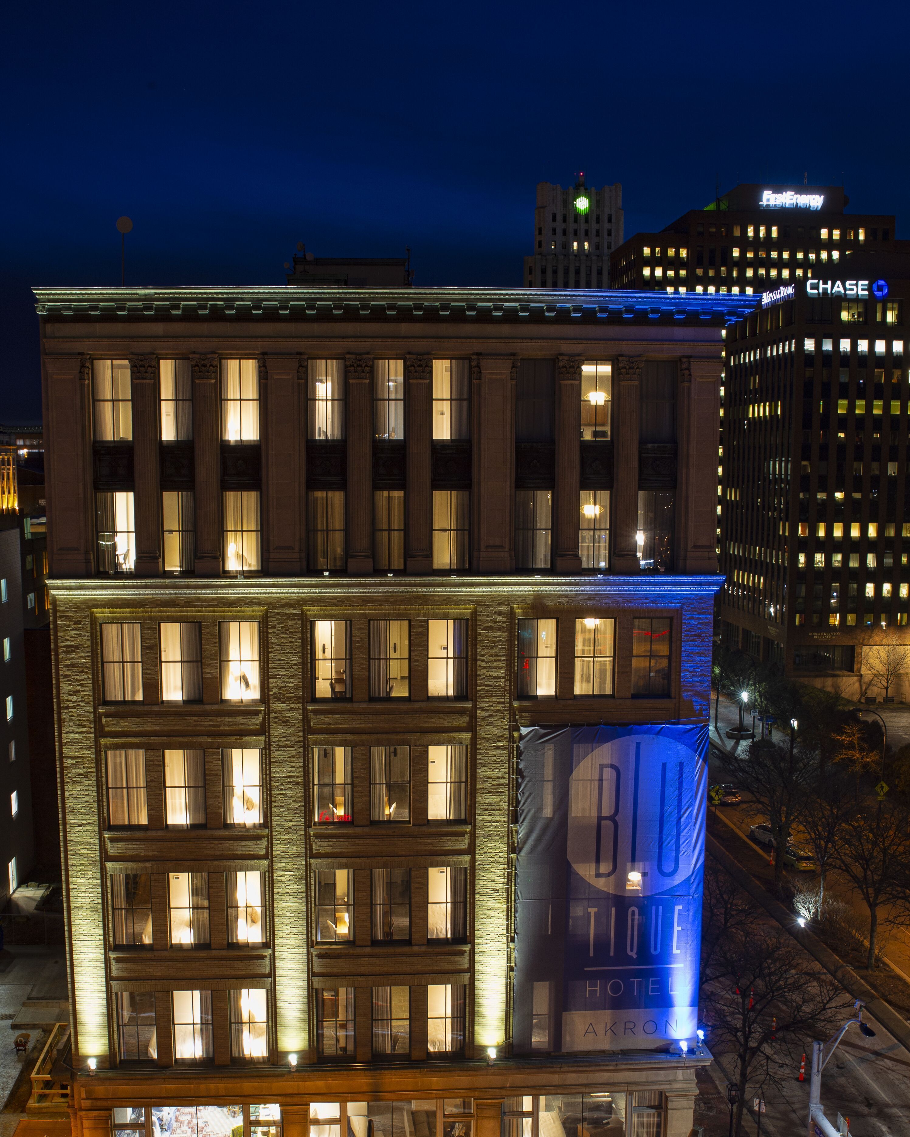 front of property – evening/night