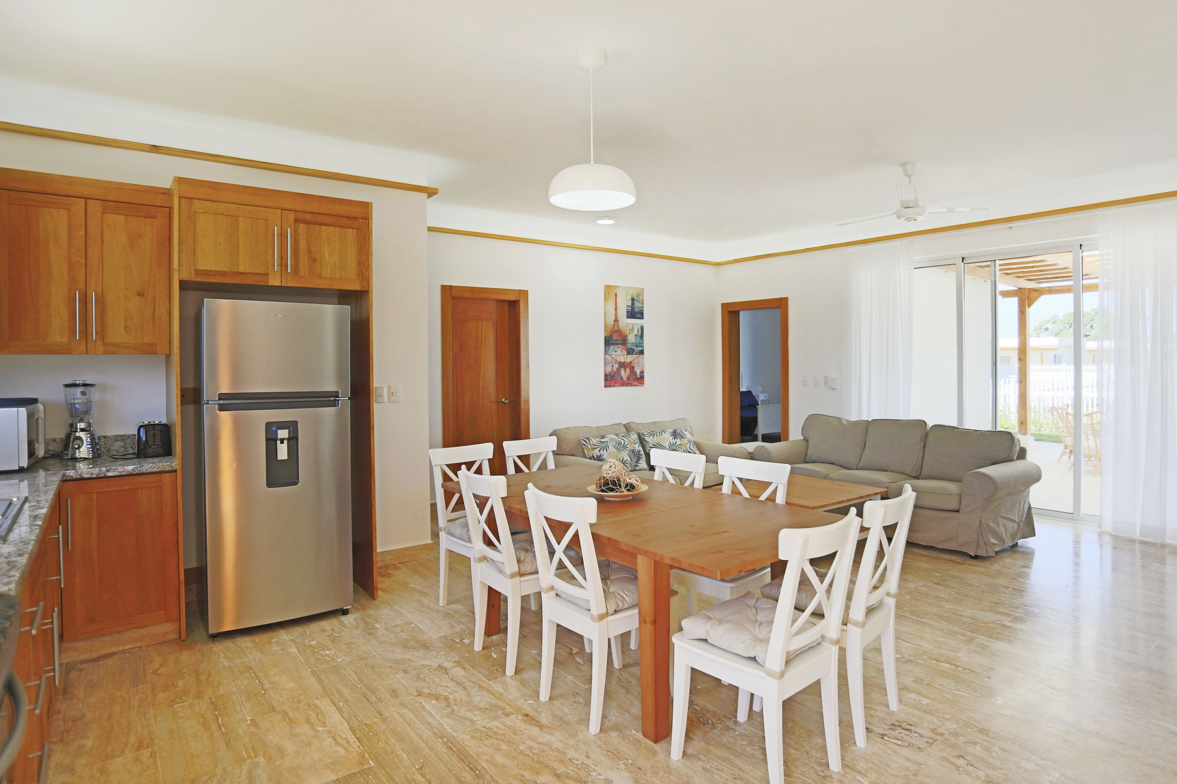 Villa, 3 Bedrooms | Private kitchen | Fridge, microwave, oven, stovetop