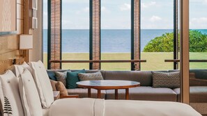 Draps italiens Frette, literie de qualité supérieure, minibar