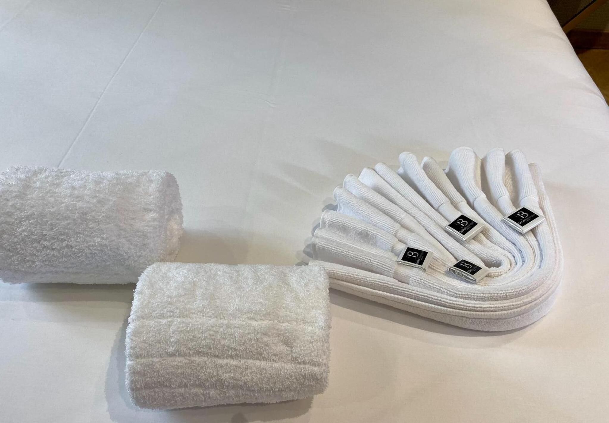 free toiletries, hair dryer, towels, soap