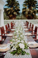 Outdoor wedding area