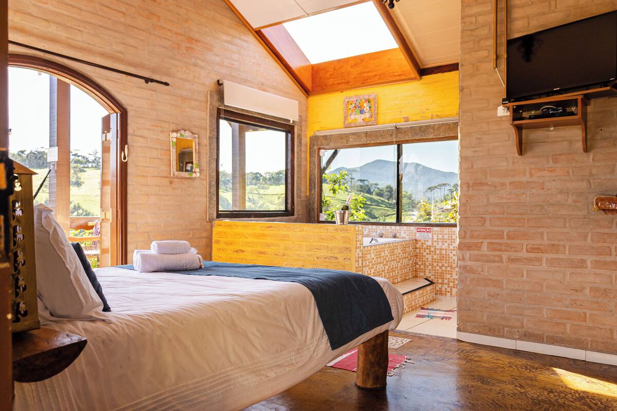 Chale Superior com Hidro | 1 soveværelse, minibar, mørklægningsgardiner, gratis Wi-Fi