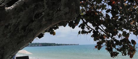 Plage privée à proximité, sable blanc, chaise longue, yoga