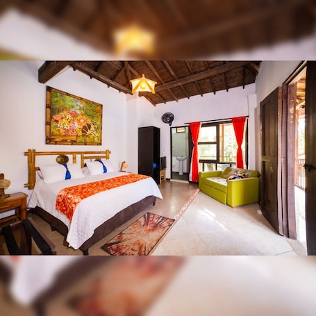 Suite estudio superior | 1 dormitorio, ropa de cama, accesible en silla de ruedas