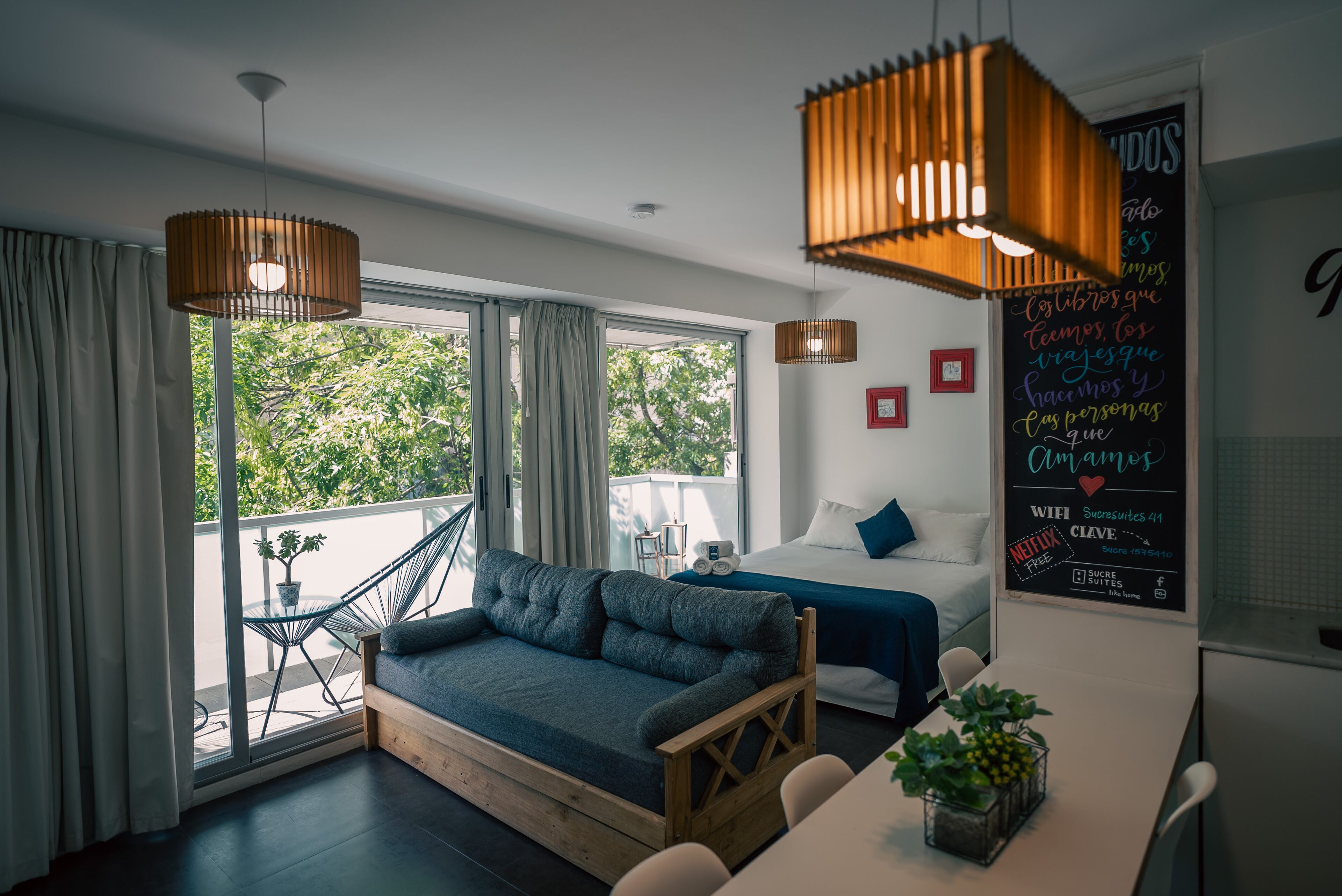 deluxe studio | premium bedding, down duvets, pillow-top beds, individually furnished