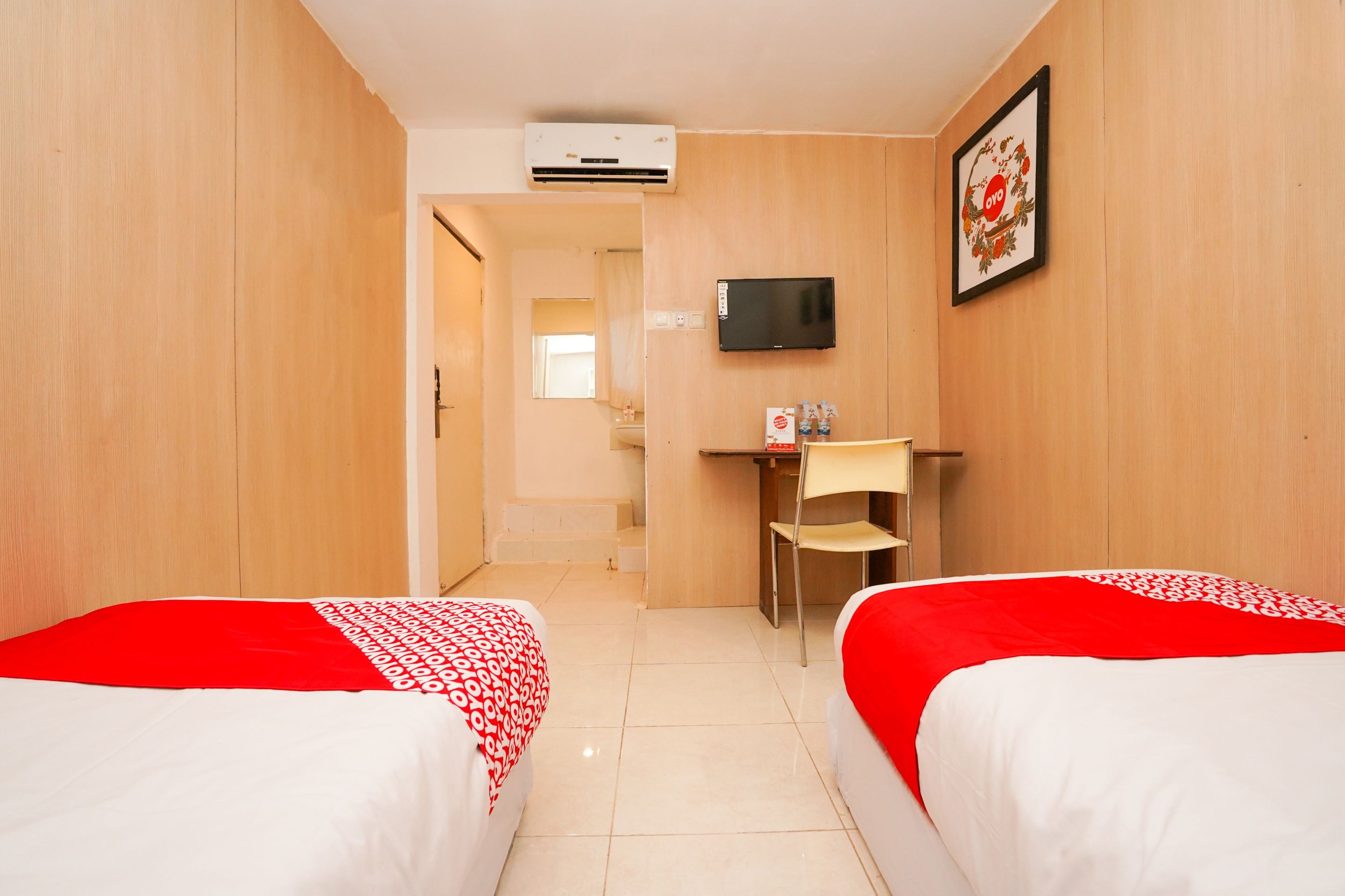 Standardværelse med 2 enkeltsenge | Skrivebord, gratis Wi-Fi, sengetøj