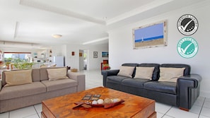 Executive Apartment | Living area | LCD TV - Crows Nest Fish Hoek Bay (Cape Town)