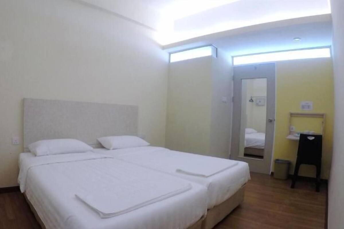 Desk, iron/ironing board (on request), WiFi (free), bed sheets