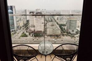 Luxury Apartment, 3 Bedrooms, Tower | Balcony view - Luxury Apartment Vinhomes Skylake (Hanoi)