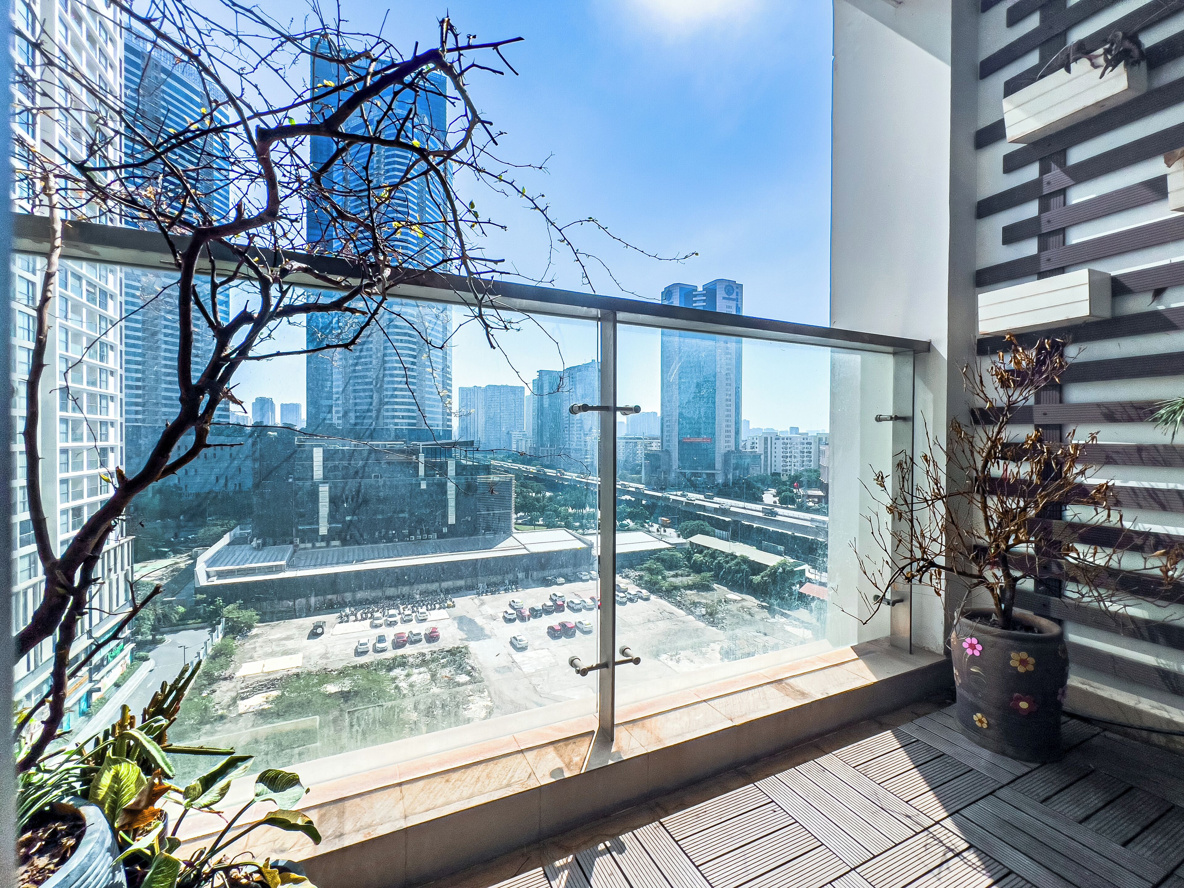 奢華公寓, 2 間臥室, 城市景, 高層 | 陽台