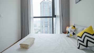 Luxury-Apartment, 2 Schlafzimmer, Stadtblick, Turm | Blick auf die Stadt