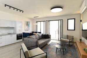 Appartement Luxe, balcon | Vue de la chambre