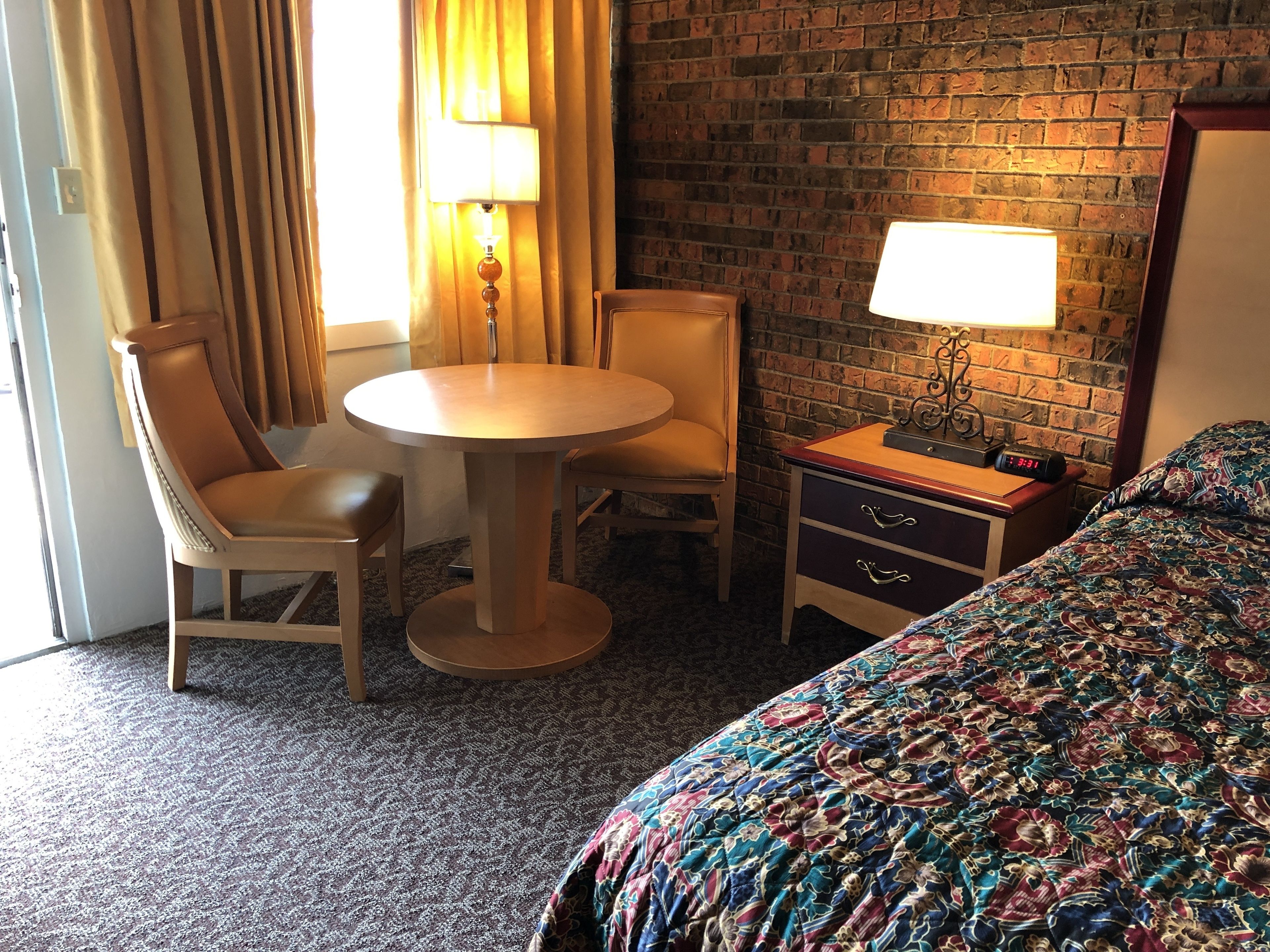 1 bedroom, desk, laptop workspace, blackout curtains