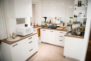 Comfort Apartment | Private kitchen | Fridge, microwave, oven, coffee/tea maker - First Floor Flat - Adults Only (Ljubljana)