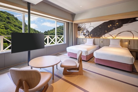 1 habitación y ropa de cama de alta calidad